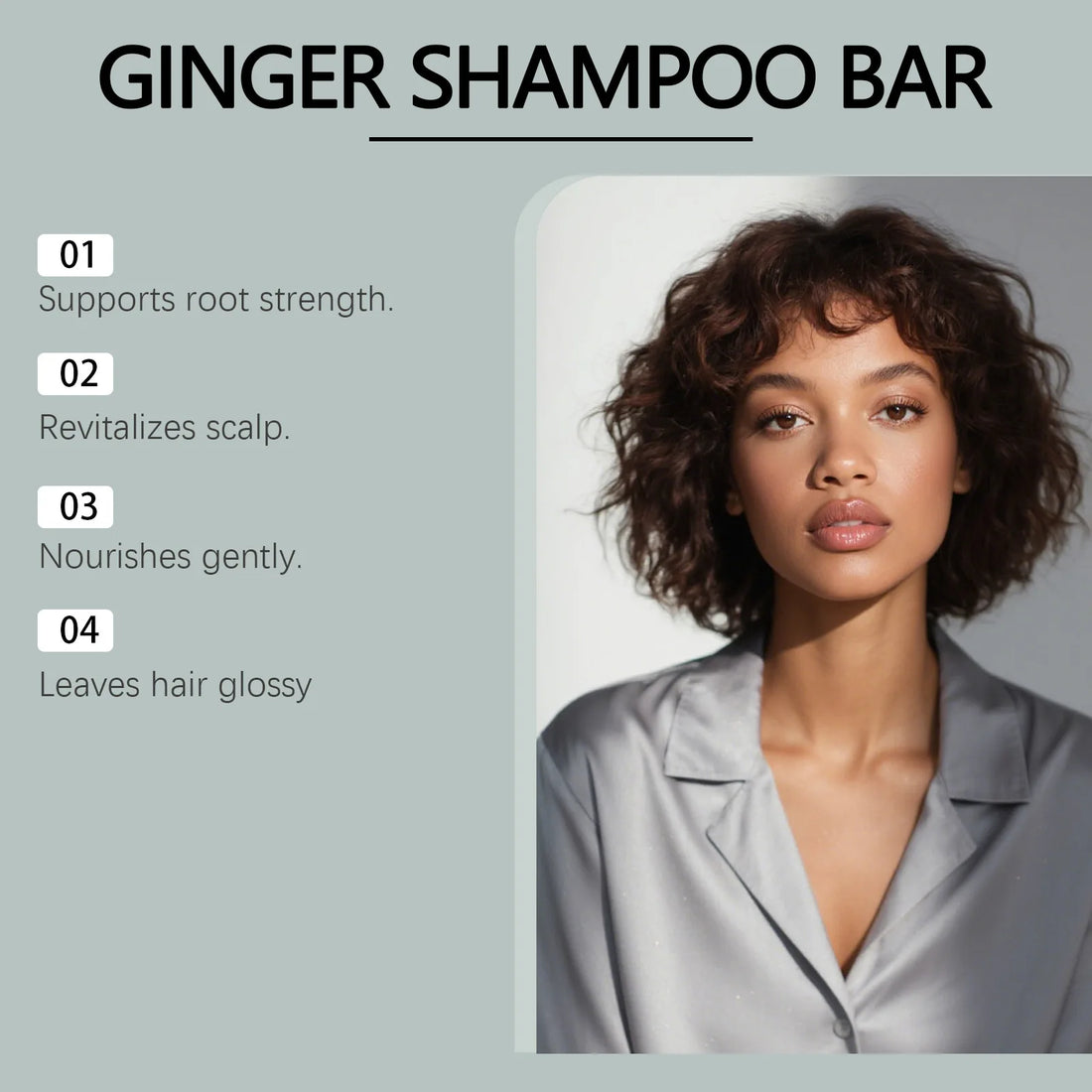 Gleamxi Ginger Shampoo Bar Anti Hair Loss Solid Soap Revitalize Hair Follicle Scalp Nourish Strengthen Hair Roots Shampoo Soap