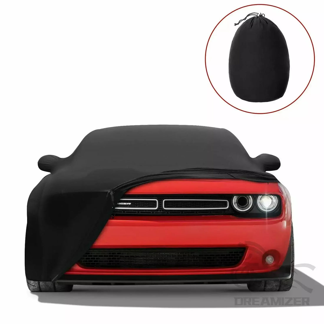 Black Full Car Indoor Cover Stretch Stain Indoor Dustproof Resistant UV Protection For Ford Mustang 2010-2021 Custom
