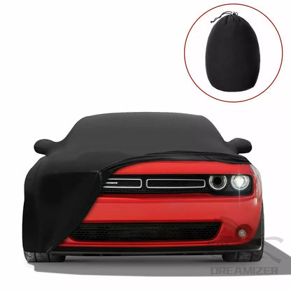 Black Full Car Indoor Cover Stretch Stain Indoor Dustproof Resistant UV Protection For Ford Mustang 2010-2021 Custom