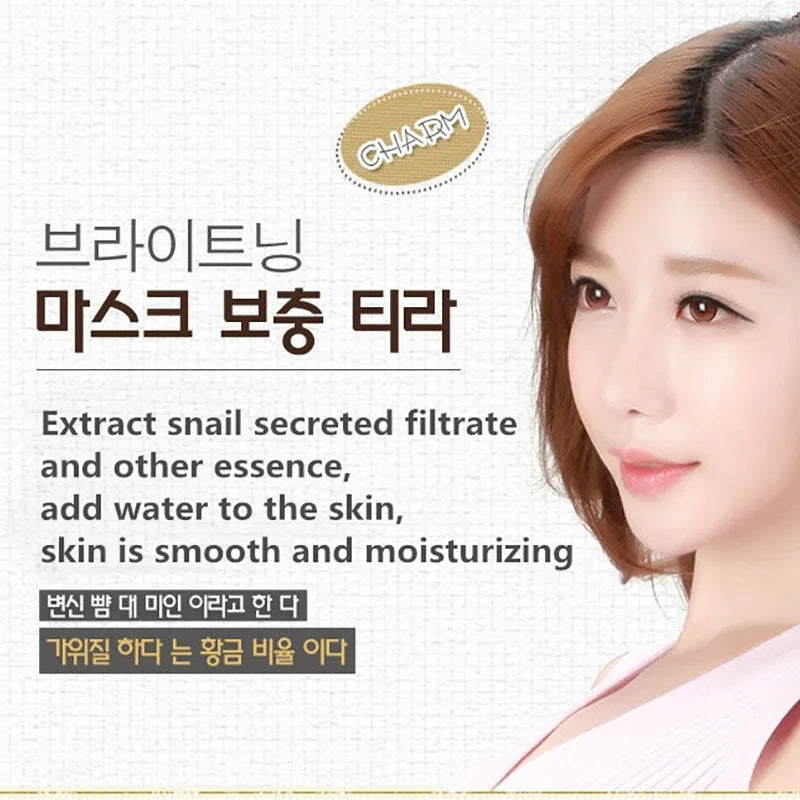 10/20/30pcs Snail Moisturizing Face Mask Anti-aging Wrinkles Whitening Facial Masks Sheet Mask Skin Care Korean Skin Care
