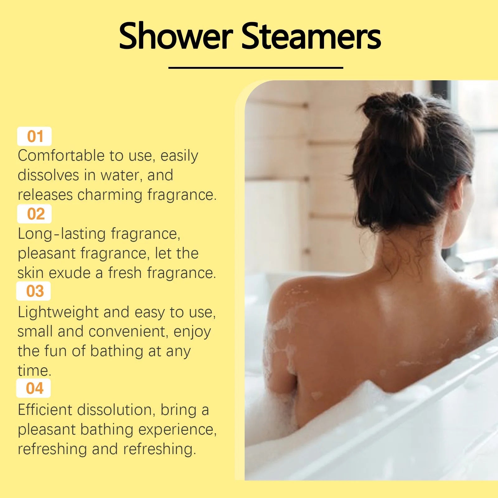 Aromatherapy Shower Tablets - Gentle Cleansing & Deep Moisturizing, Long-Lasting Fragrance, Lightens & Nourishes Skin Halalzen