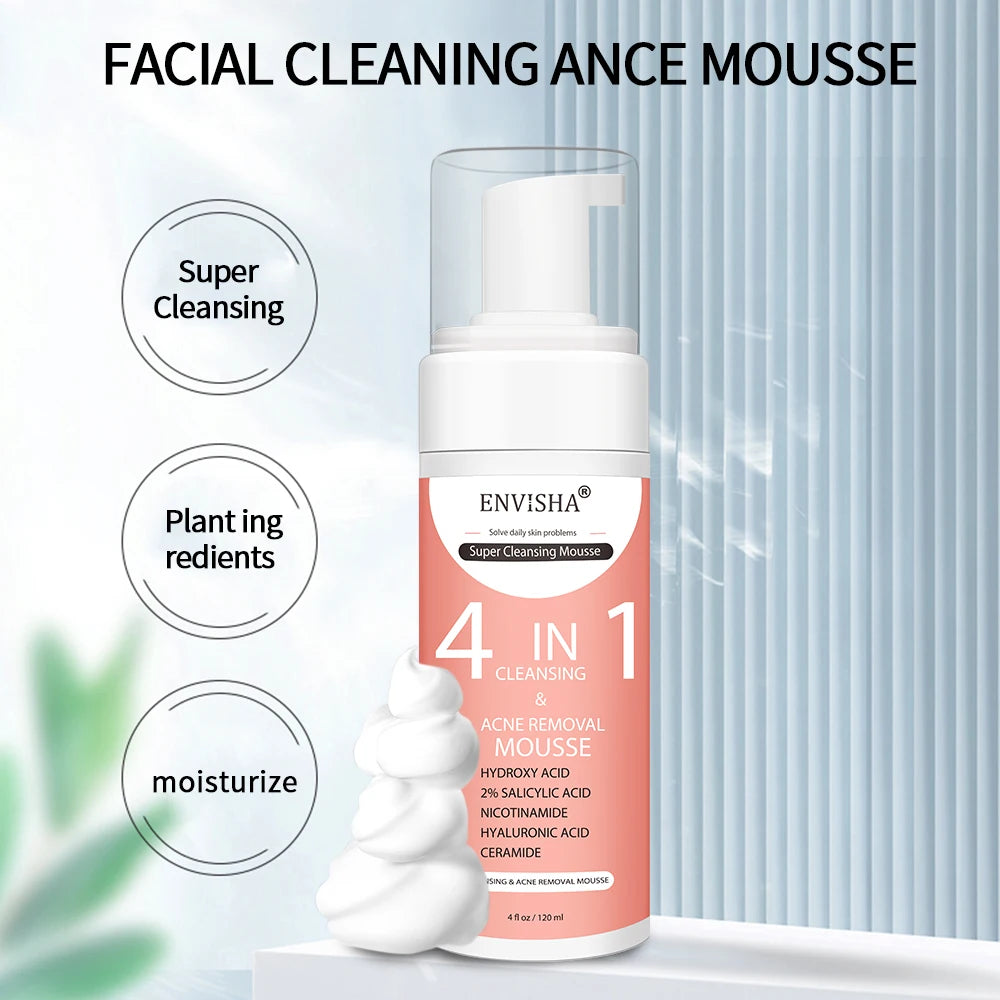 ENVISHA Facial Skin Care Exfoliating Mousse Peeling Gel Deep Remove Cleaning Smooth Moisturizing Cream Whitening Shrinking Pores Halalzen
