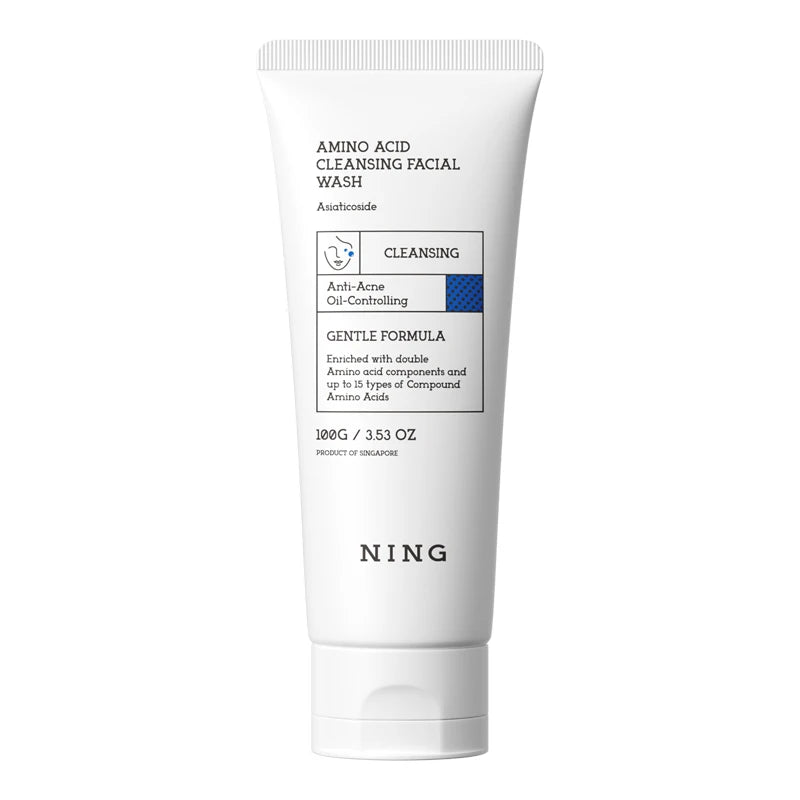 NING Amino Acid Facial Cleanser – Gentle, Hydrating Deep Cleansing Face Wash for Sensitive Skin Halalzen