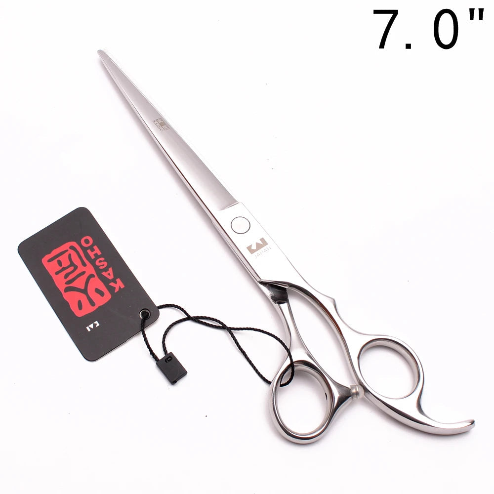 Professional Hair Scissors 5'' 6'' 7'' 8'' Japan Stainless Hairdressing Scissors Barber Thinning Shears Hair Cutting Scissors Halalzen