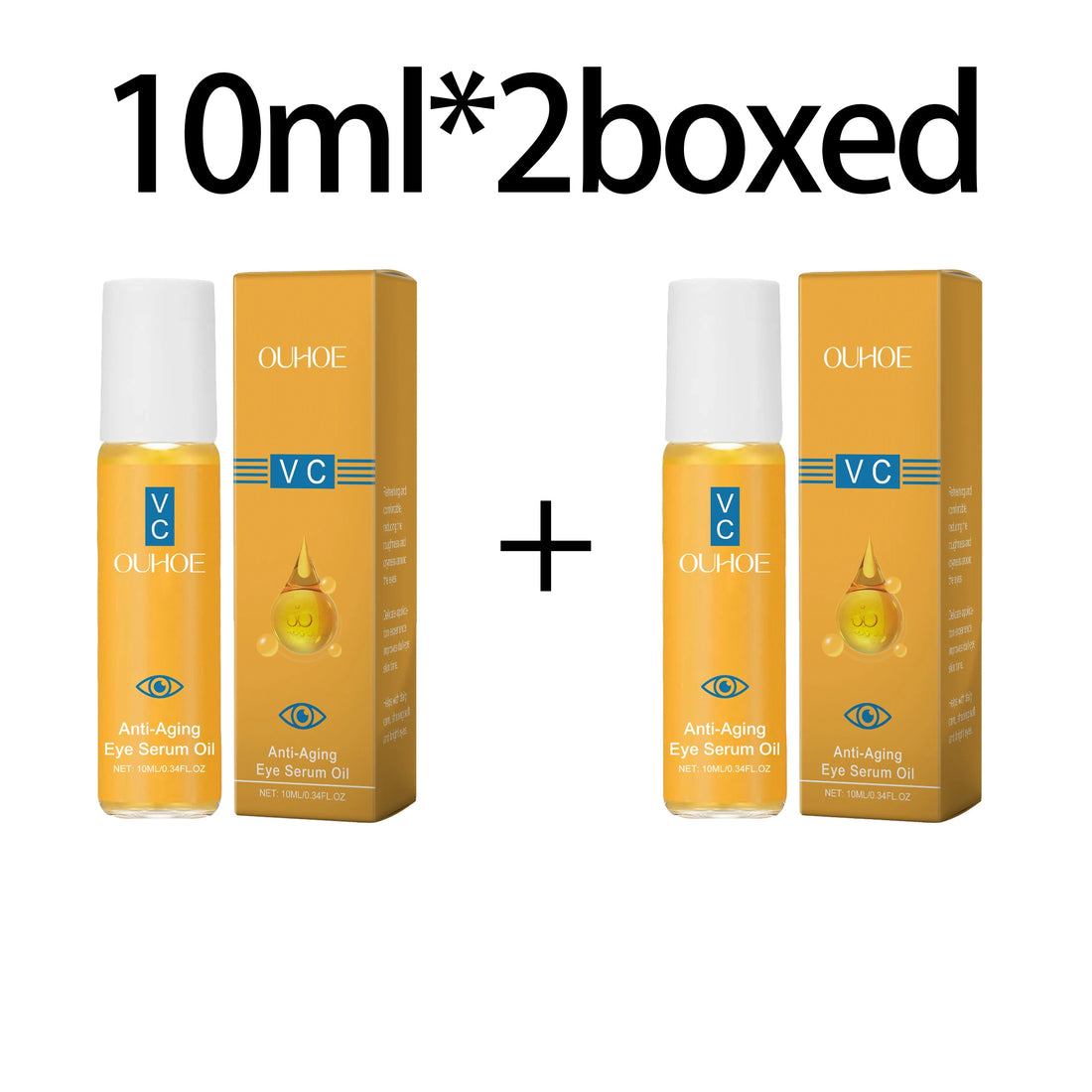 Anti Aging Eye Essence Oil Firming Brightening Reduce Wrinkle Fade Fine Lines Remove Puffiness Hydrating Smooth VC Eye Serum Oil Halalzen