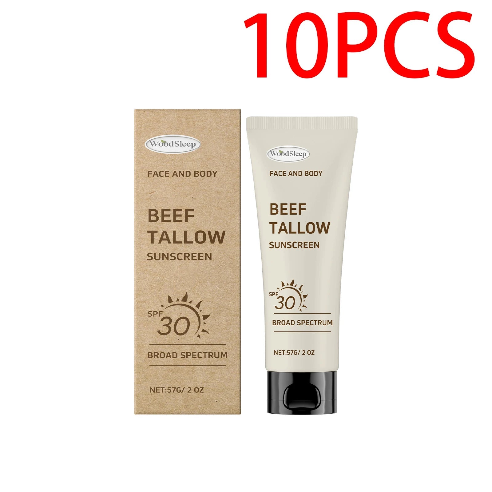 Tallow SPF30 Sunscreen Defense UV Rays Broad Protection Prevent Sunburn Summer Outdoor sports UV Isolation Moisturizing Halalzen