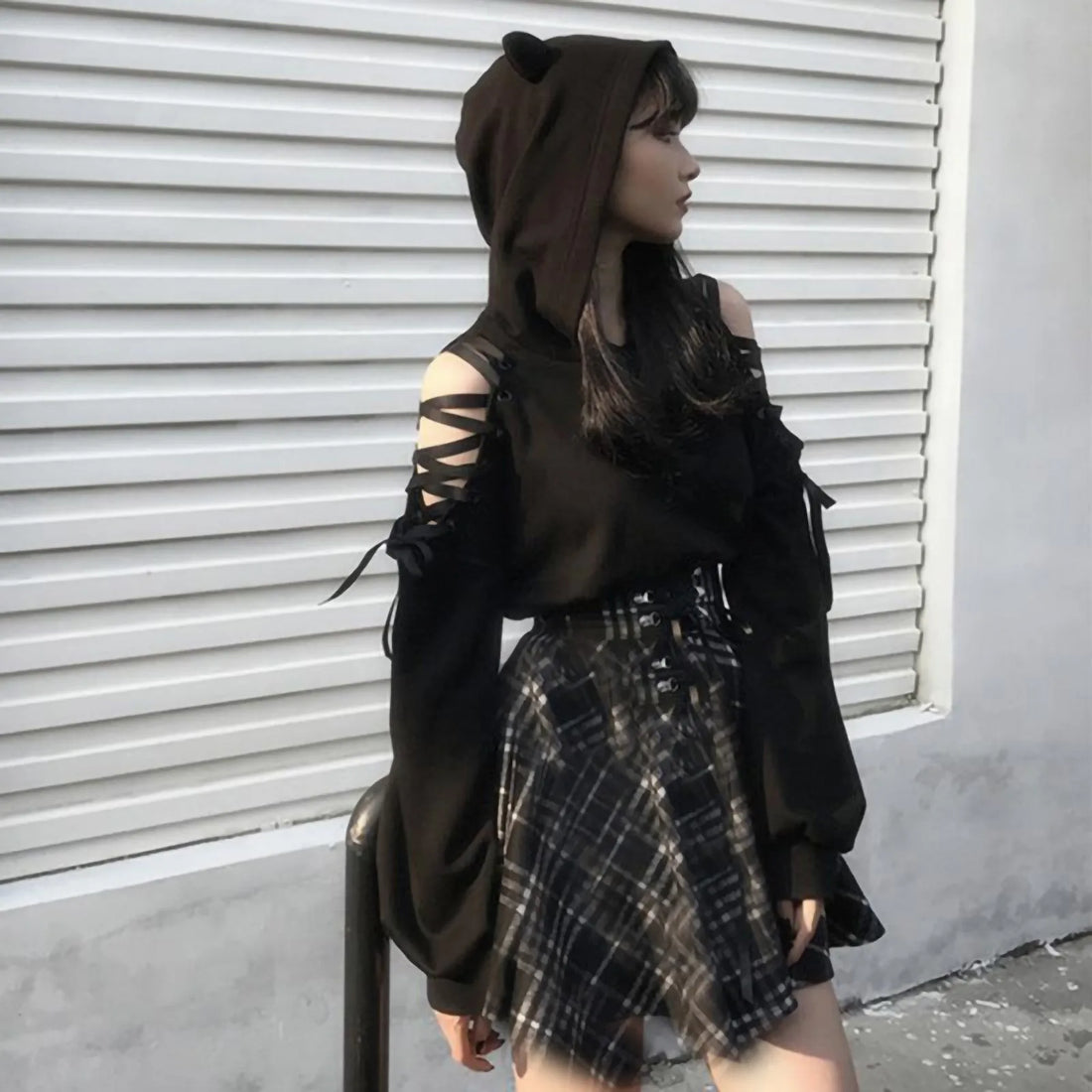 Autumn Sweatshirt For Women Cat Long Hooded Cute Blouse Sweatshirt Women'S Hoodie Pullover Ear Sleeve Women'S Sudaderas De Mujer