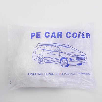 Universal Car Cover Disposable Protective Shield Waterproof Transparent Car Cover for Sedan SUV Van for  Vehicle Automobile