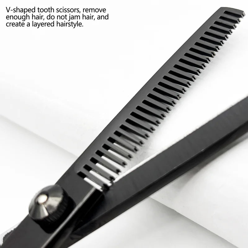 Wingsbro 11Pcs Professional Hairdressing Scissors Stainless Steel Barber Hair Cutting Scissors Sets Salon Hair Styling Tools