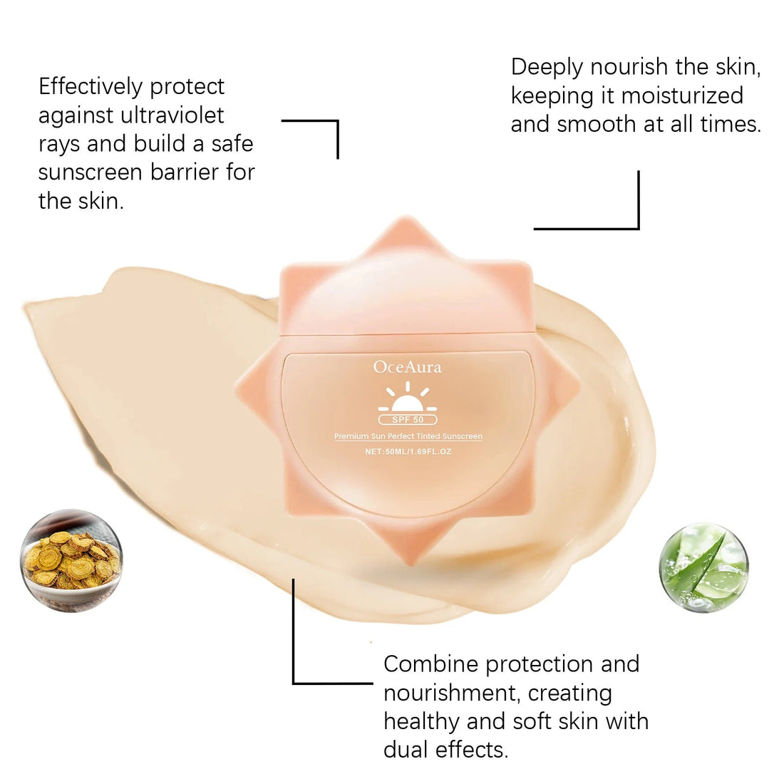 Sunscreen For Face Whole Body SPF 50+ UV Resistant Skin Protection Anti Sunburn Oil Control Moisturizing Sun Isolation Cream Halalzen
