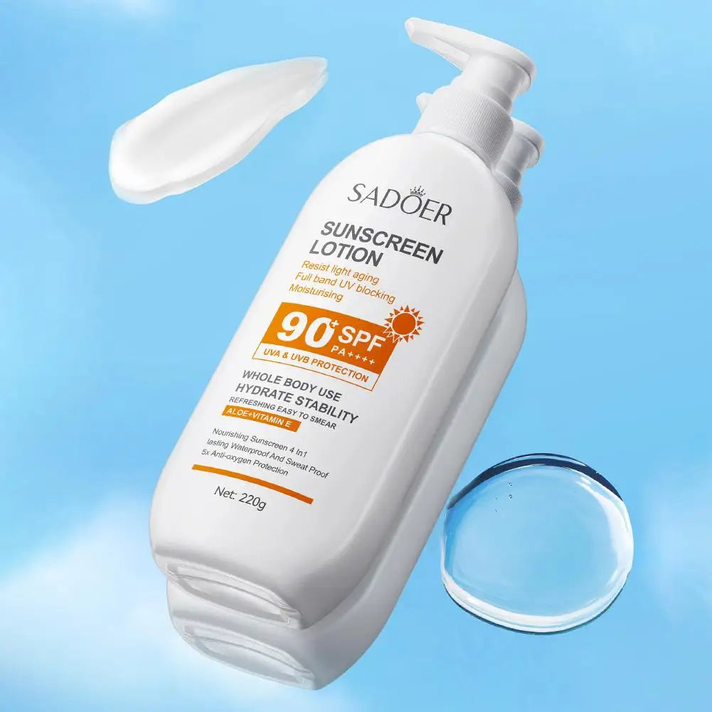 Facial Body Sunscreen SPF90+/SPF50+ Anti Sun UV Protector Solar Skin Protective Sunblock Oil-Control Moisturizing Sun Cream Halalzen