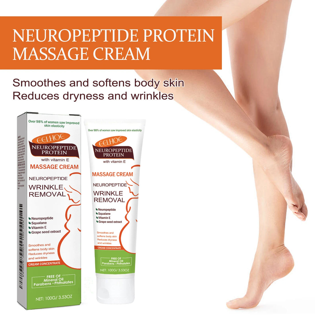 100g Stretch Marks Redece Cream Maternity Pregnant Women Pregnancy Faded Winkle Smooth Repair Firming Skin Body Care Product