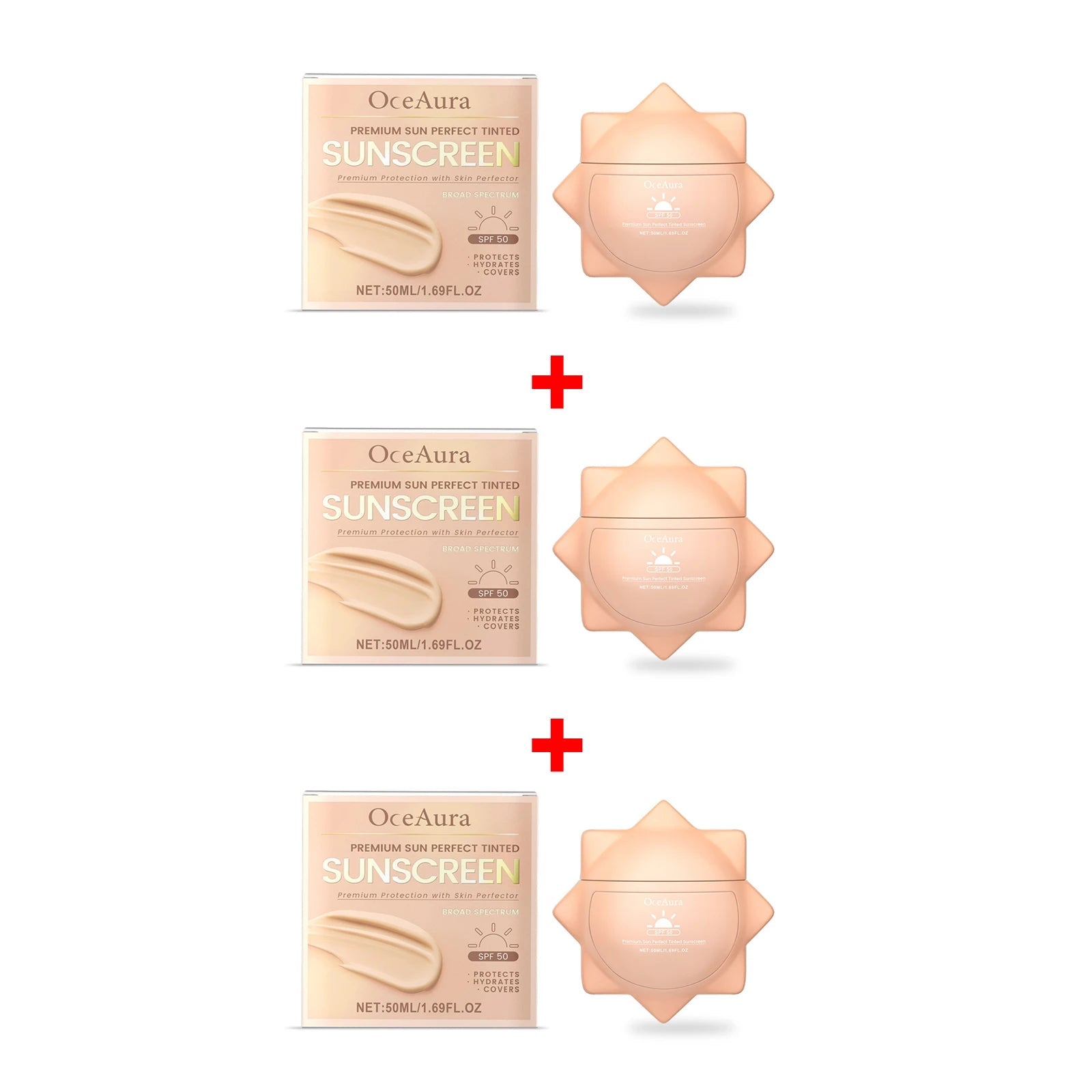 Sunscreen For Face Whole Body SPF 50+ UV Resistant Skin Protection Anti Sunburn Oil Control Moisturizing Sun Isolation Cream Halalzen