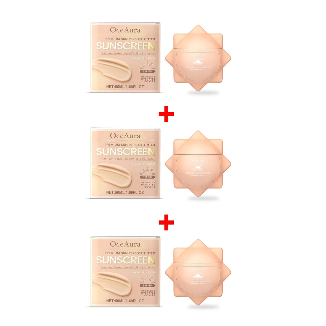 Sunscreen For Face Whole Body SPF 50+ UV Resistant Skin Protection Anti Sunburn Oil Control Moisturizing Sun Isolation Cream Halalzen
