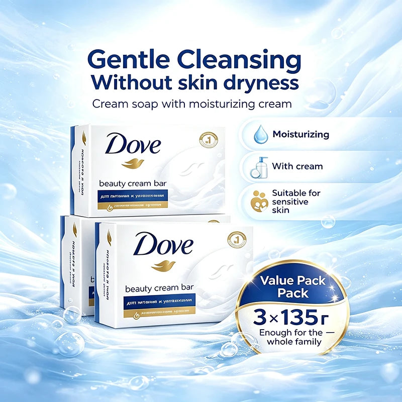 Dove Body Cleansing Soap Moisturizing Nourishing Skin Improve Dullness Milk Soap Oil Control Exfoliator Natural Handmade Soap