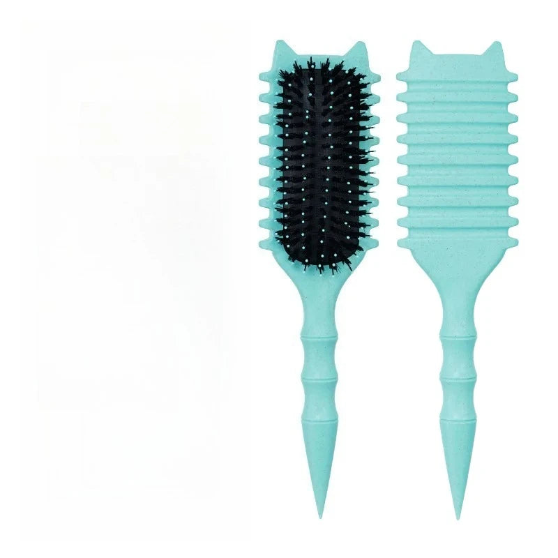 WANMEI Salon Styling Curly Hair Styling Brush Curl Hair Brush for Combing and Shaping  Curls Reduce Pulling Tools Halalzen