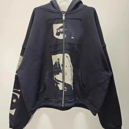 New Men 2025 The Material Girl COMPLEX Anonymous Pullover Hoodies Hoody Hooded Sweatshirts velvet Cotton Thick Fleece US N313