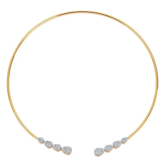 Stonefans Water Drop Choker Necklace Women Bling Neck Prom Accessories Rhinestone Fashion Sparkly Wedding Jewellery Party Collar