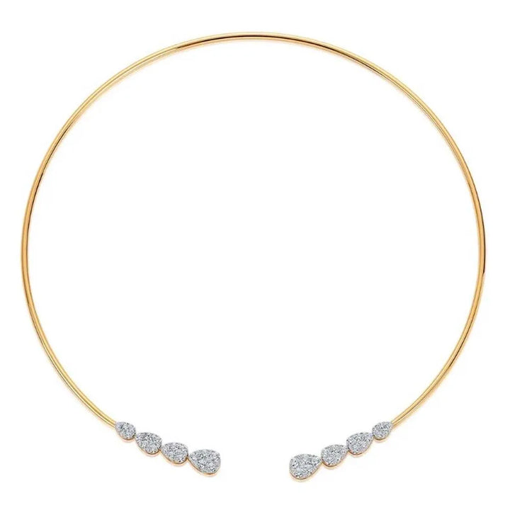 Stonefans Water Drop Rhinestone Choker – Sparkly Bling Necklace for Women’s Prom & Wedding