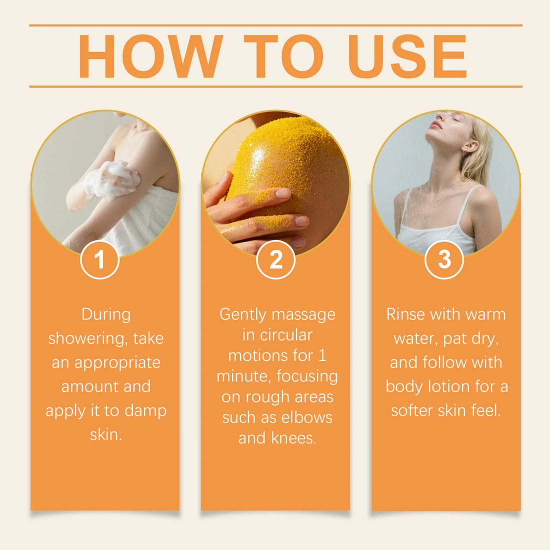 Turmeric Scrub - Gently Cleanses Body Skin, Leaving It Hydrated, Soft, Smooth, and Refreshed. Care Scrub.