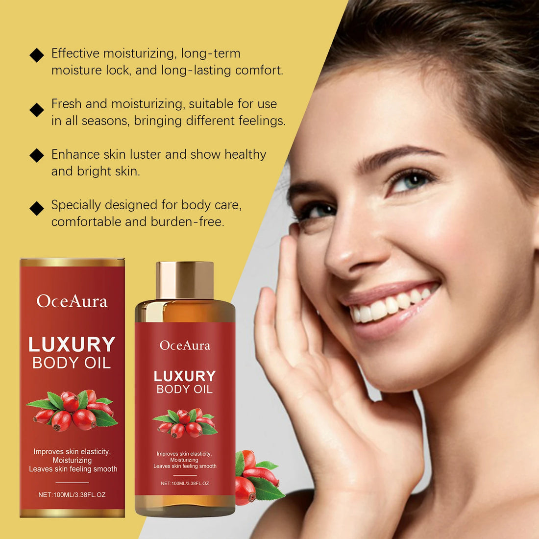 Calendula Firming Body Oil Improve Skin Sagging Antioxidant Reduce Skin Discomfort Relieve Dryness Moisturizing Skin Serum Oil