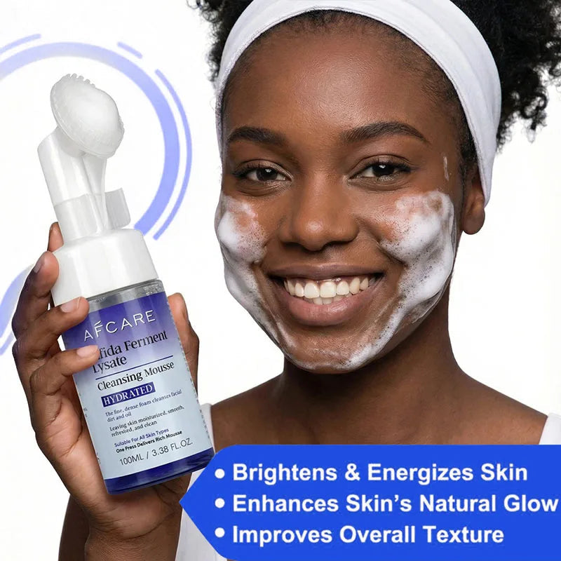 AFCARE Deep Clean Daily Cleanser Mousse Bifida Ferment Lysate Gentle Mouss For Sensitive Skin Refreshingly Soft Lightweight Foam Halalzen
