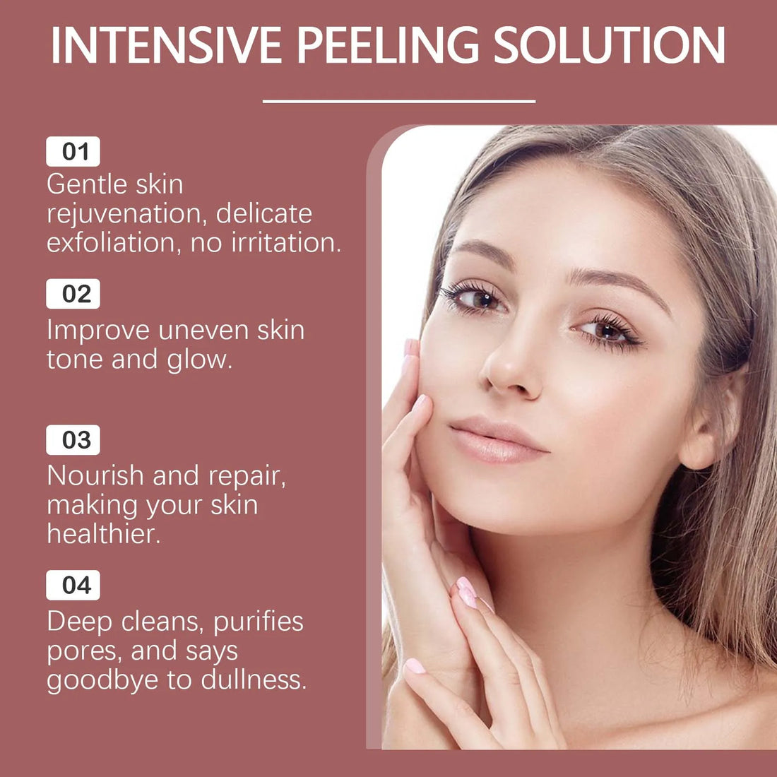 Peeling Face Serum Anti Acne Brightening Exfoliating Shrink Pores Salicylic Acid AHA Serum Reduces Blackheads Smoothing Facial