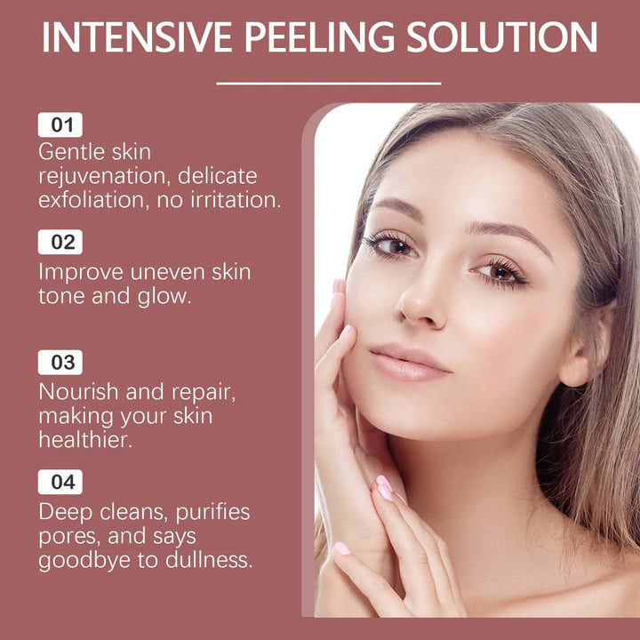 Peeling Face Serum Anti Acne Brightening Exfoliating Shrink Pores Salicylic Acid AHA Serum Reduces Blackheads Smoothing Facial