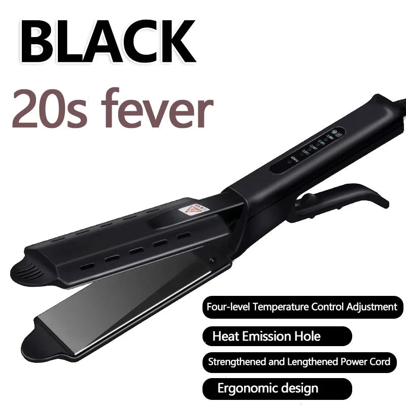 Dual Use Hair Straightener Curling Iron 4 Temperature Settings Portable Styling Tool for Straightening Curling Air Bangs Halalzen