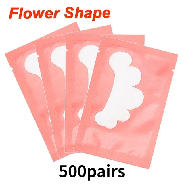 50/500/1000pcs Gel Patches for Eyelashes Building Eyelash Extension Under Eye Pads Lash Stickers Tools Wholesale LAUKISS