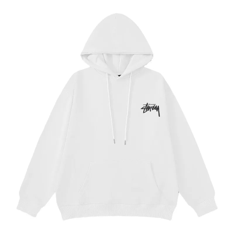 STUSSY 8 Autumn and Winter Hoodie Men's Casual Men's Clothing Casual Y2k Couple Hooded Sweatshirt Loose Large Size Hoodie Top