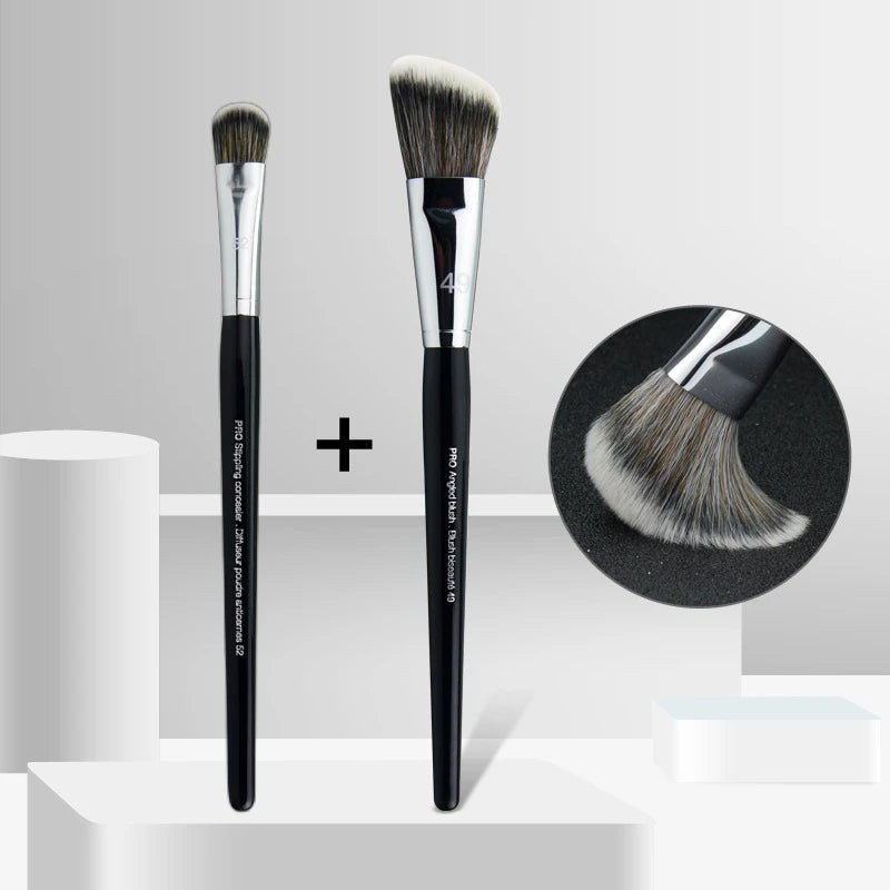LOYBJ Professional Foundation Brush 47 Broom Head Liquid Foundation Shadow Concealer Brushes Women Face Base Makeup Beauty Tools Halalzen