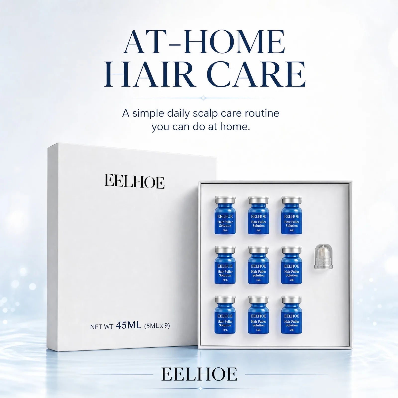 Copper Peptide Microneedle Hair Regrowth System Thicker-Looking, Healthier Hair Solution Scalp Nourishing Serum Scalp Care