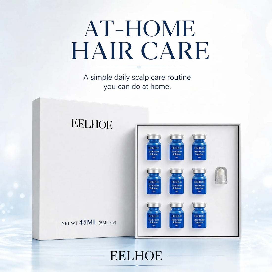 Copper Peptide Microneedle Hair Regrowth System Thicker-Looking, Healthier Hair Solution Scalp Nourishing Serum Scalp Care