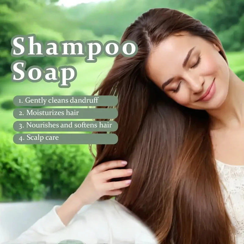 Anti-slip Shampoo soap,natural ingredients,gentle care for hair without irritation,deeply nourishing to make hair soft and fluff