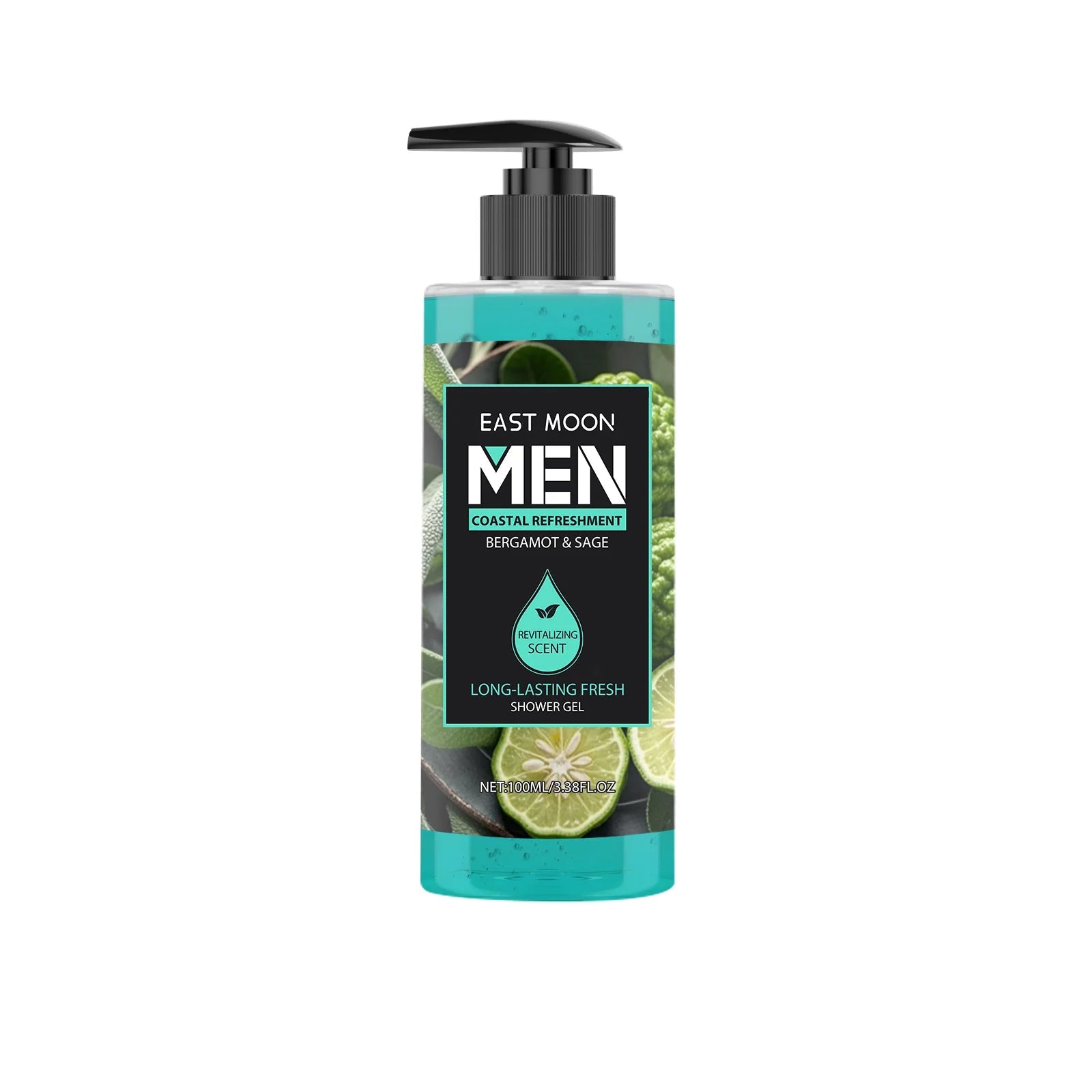 Men's Eucalyptus Coconut Body Wash Deep Cleansing Shower Gel Refreshing Scent Long Lasting Fragrance Oil Control 100ml Halalzen