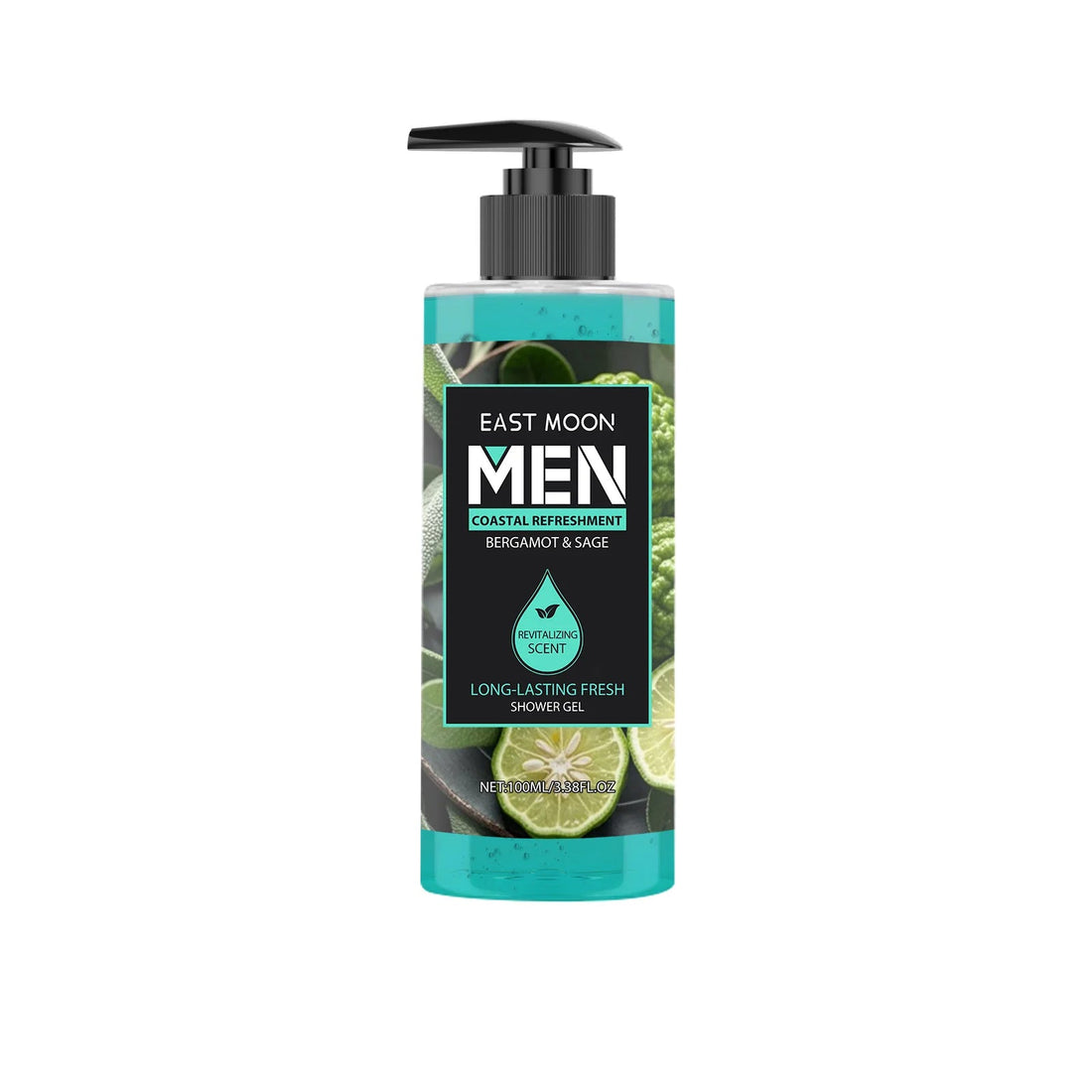 Men's Eucalyptus Coconut Body Wash Deep Cleansing Shower Gel Refreshing Scent Long Lasting Fragrance Oil Control 100ml Halalzen