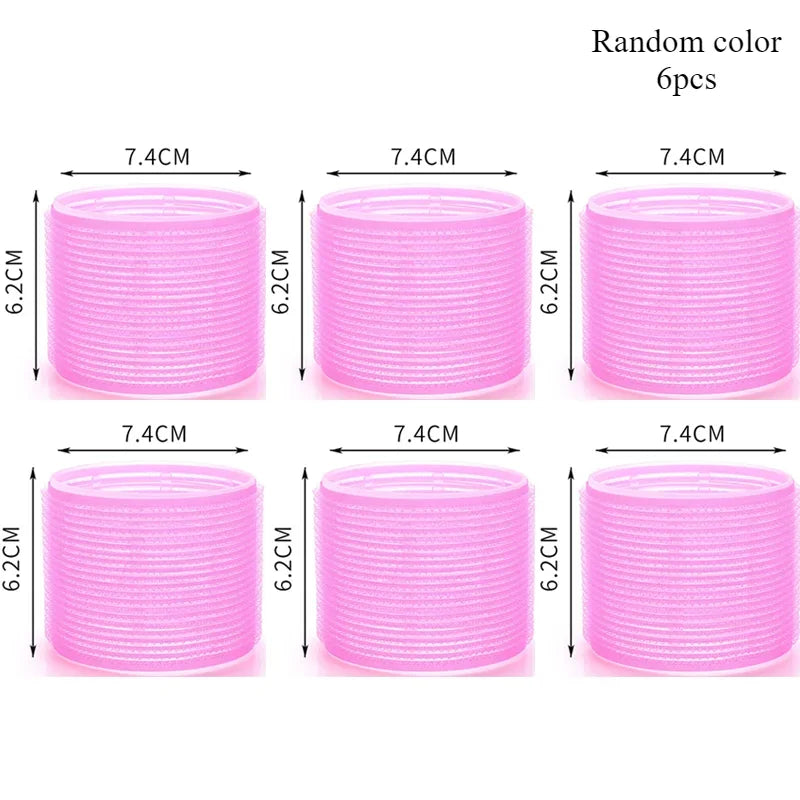 Hair Rollers Self Grip Hook Hair Curlers Heatless Roller Salon Dressing Curlers Jumbo Size Sticky Hair Styling Tools Halalzen