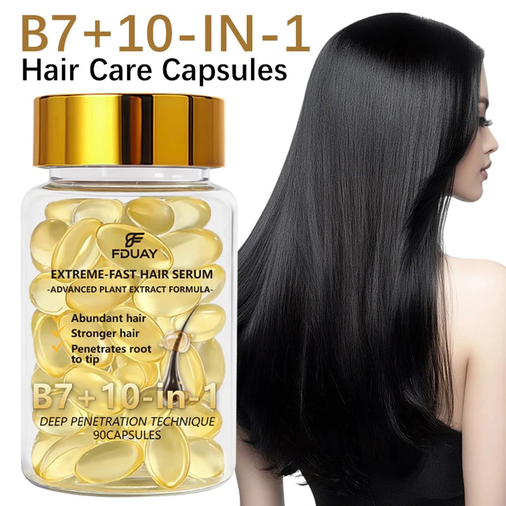 Rich in Plant Extracts and Vitamin B7, the Hair Care Serum Capsules Can Nourish Your Hair and Strengthen Fragile Strands,