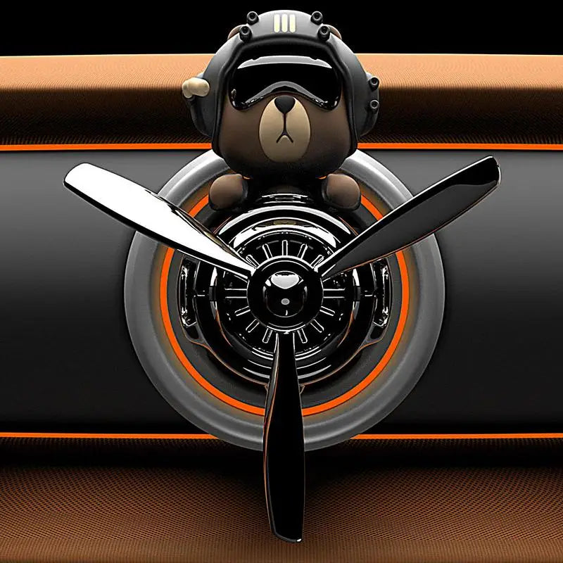 DIY perfume Odor ornament bear car air fresheners decorations accessories aroma vent clip fragrance diffuser men