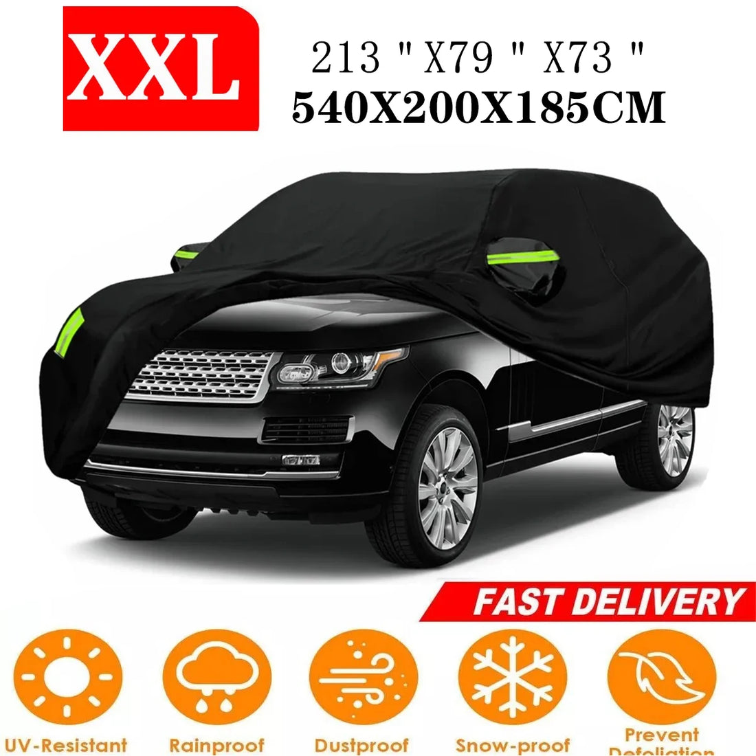 Full Car Cover Sun Dust Scratch Rain Snow UV 190T Waterproof Rainsun Dust Early Breathable Outdoor For SUV Cars