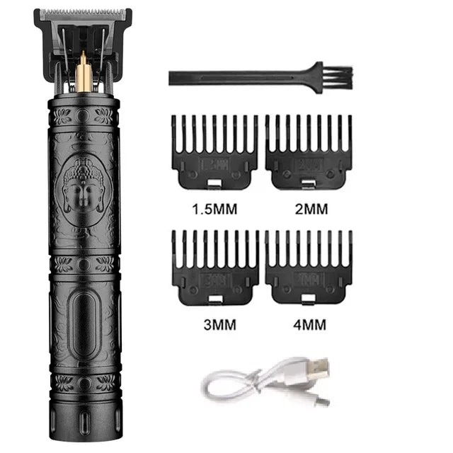 T9 Vintage Hair Trimmer USB Fast Charging Hair Cutting Machine Electric Hair Clipper Portable Shaver Barber Professional Barber Halalzen