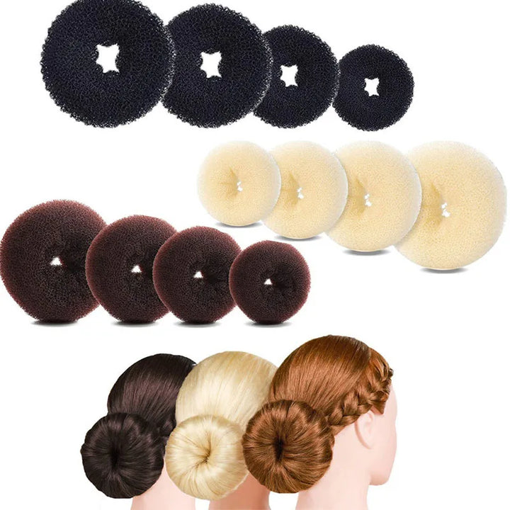 6/8/9.5cm Hair Bun Donut Roller Hair Sponge for Girls Ladies Women Hair Styling Tools Ponytail Accessories BFGJ02