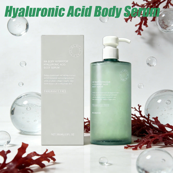 Hyaluronic Acid Body Serum Deep Hydrating Body Lotion for Smoother Plumper Looking Skin Lightweight Fast-Absorbing Body Care