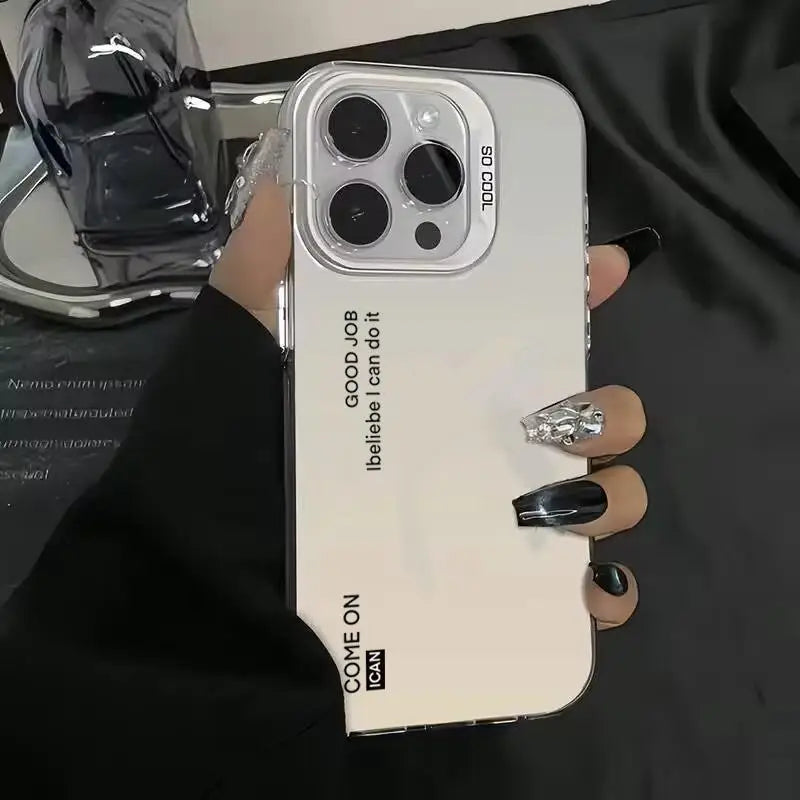 High-end Personality Anti-drop Armour Phone Case Shockproof Anti-slip Protective Cover for IPhone 16 Pro Max 15 Pro 14Plus 13 12