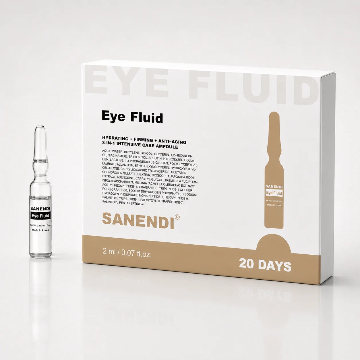 Sanendi Eyes Area Daily Care Serum Hydration Firm Intensive Ampoules Refresh Lighweight Liquid Solution Korean Skin Care