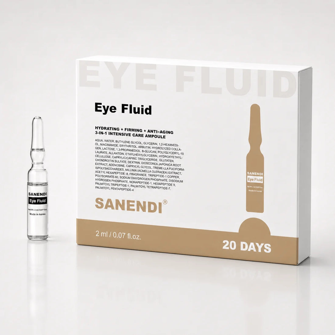 Sanendi Eyes Area Daily Care Serum Hydration Firm Intensive Ampoules Refresh Lighweight Liquid Solution Korean Skin Care