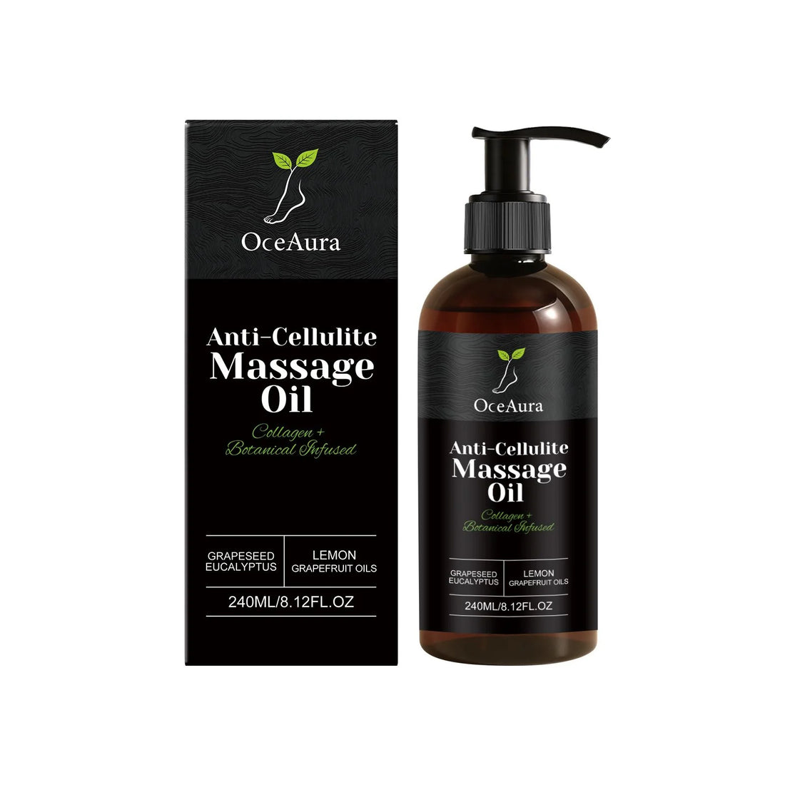 Collagen Anti-Cellulite Massage Oil Abdomen Thigh Firming Nourishing Dry Skin Glowing Soothing Revitalizing Tightening Body Oil
