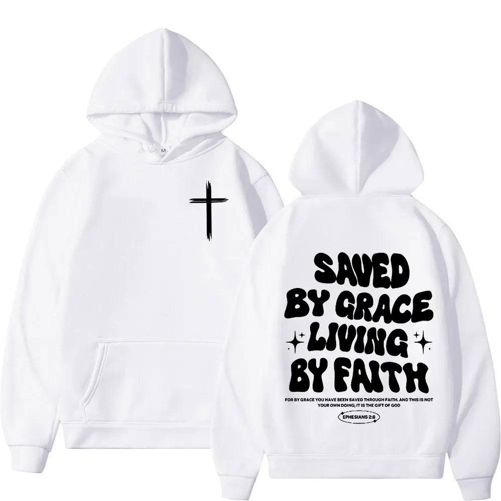 Christian Jesus Bible Verse Hoodies Men Women Clothing Fashion Harajuku Vintage Hooded Sweatshirts Casual Hip Hop Tracksuit Y2K