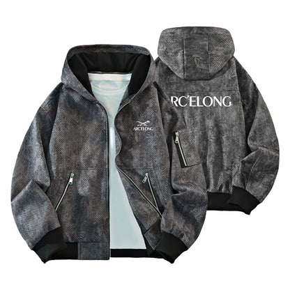 New High-quality Tie Dye Men's Multi Pocket Hooded Jacket For Spring and Autumn, Fashionable Casual Sports Commuting Top M-8XL